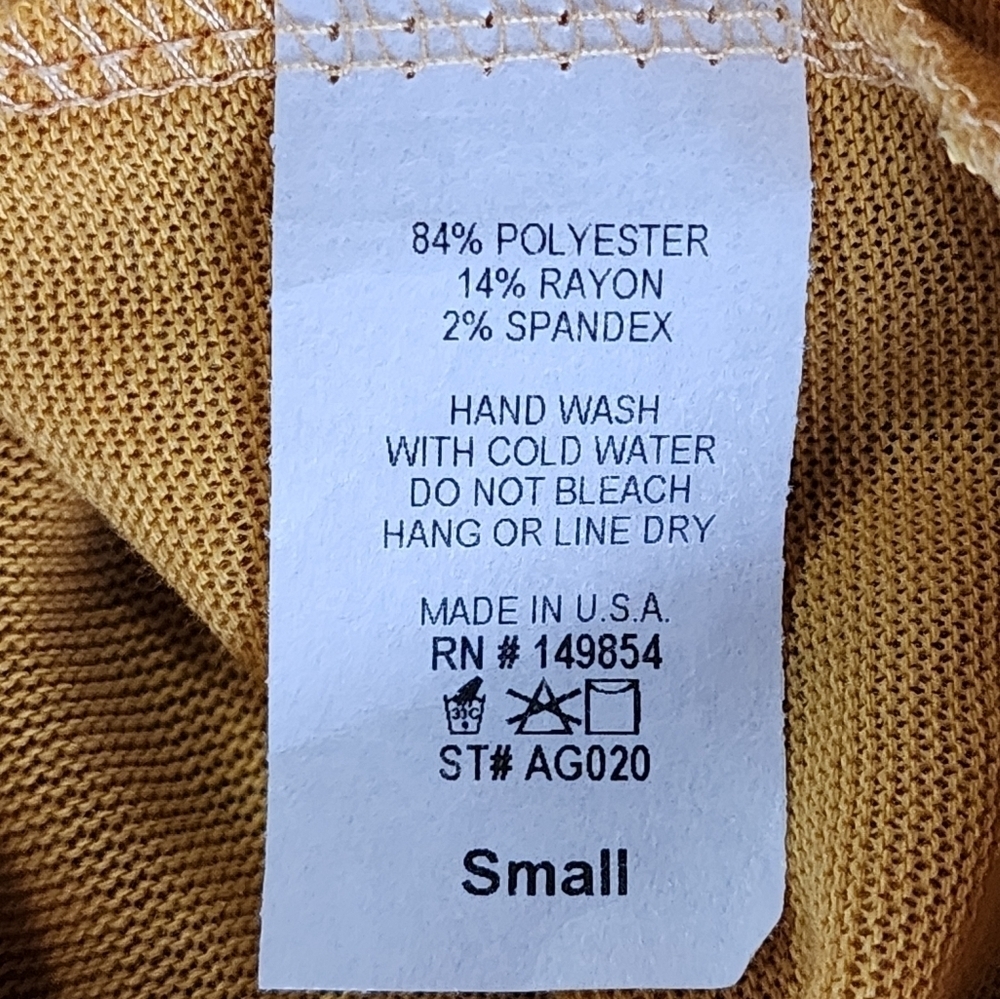 Sadie & Sage GRL PWR Yellow Black Sweatshirt Size S Casual Graphic Long Sleeve - Picture 8 of 8